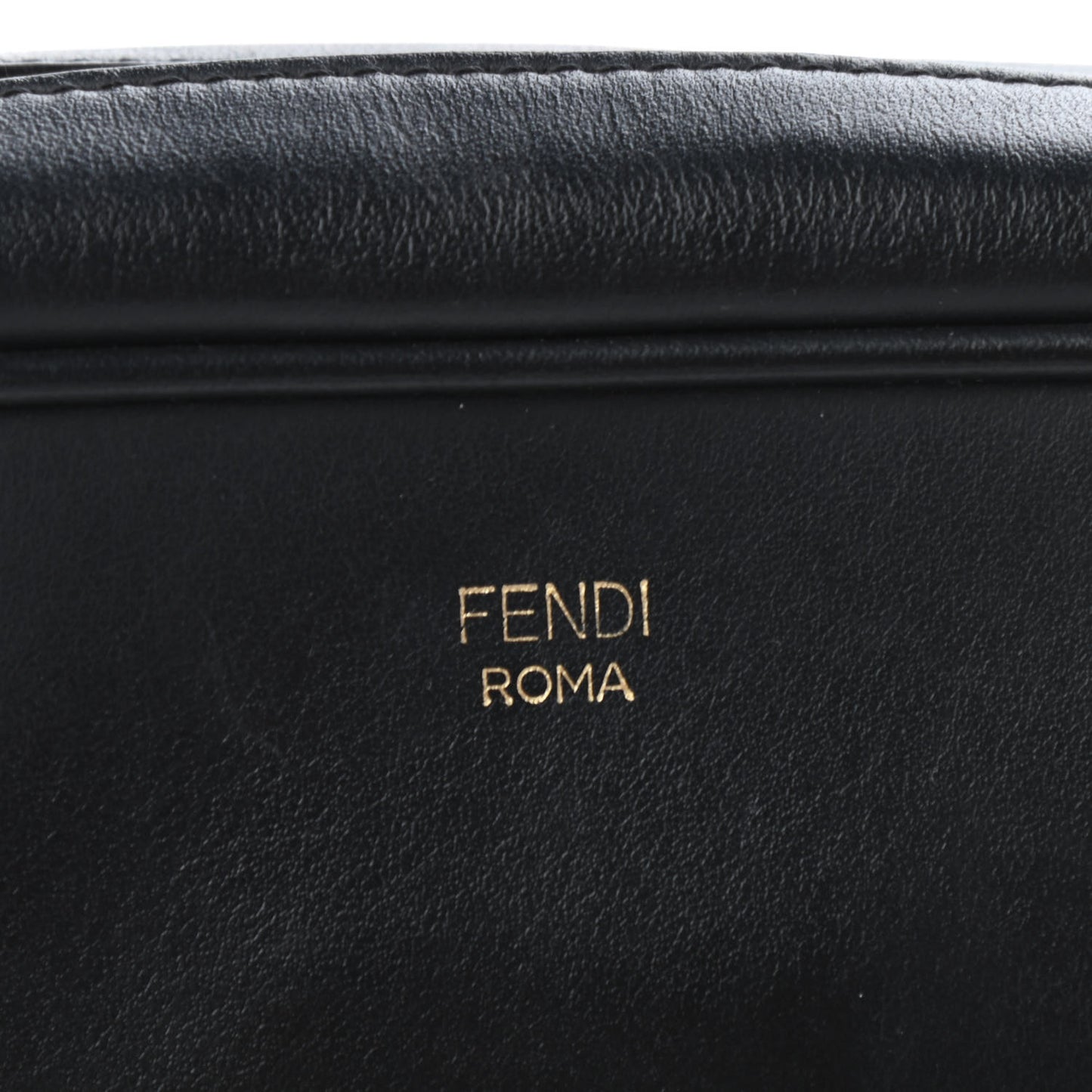 Vitello Century Bi-Color FF 1974 Embossed Mini Camera Case Maya Black