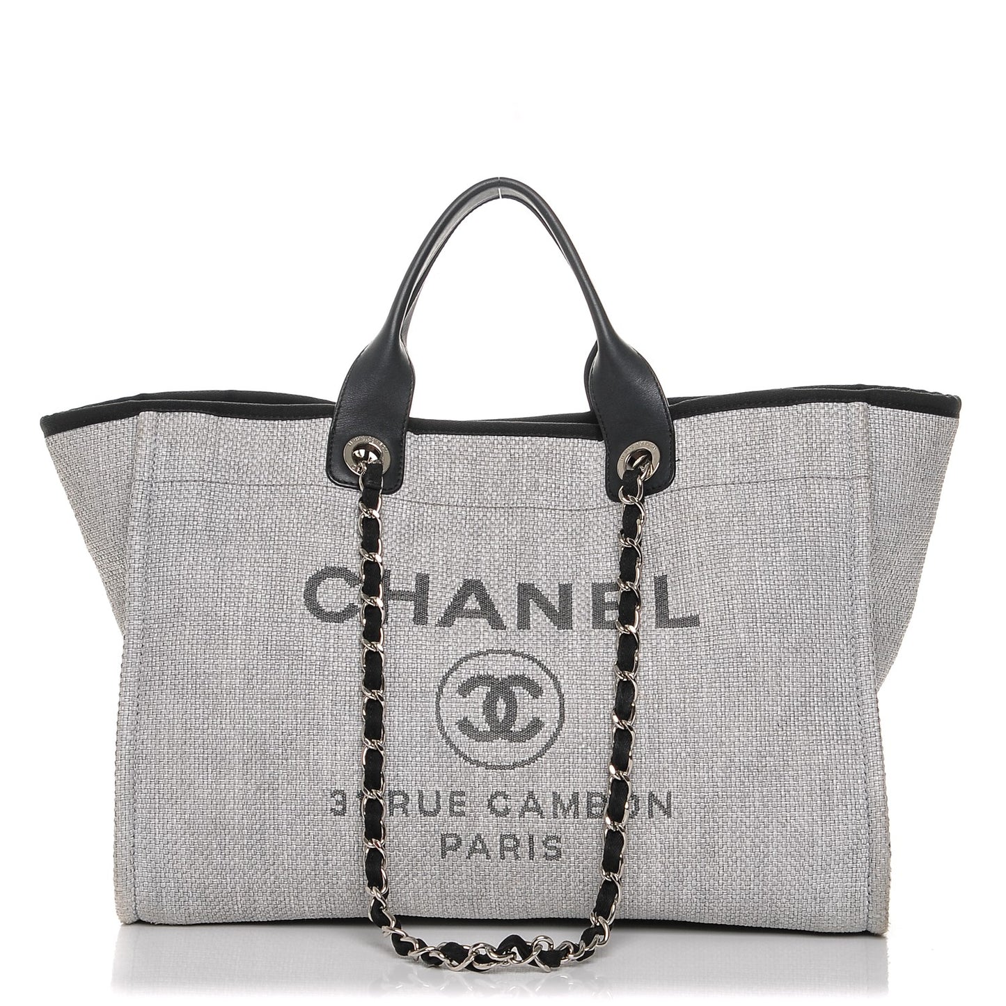 Canvas Large Deauville Tote Grey