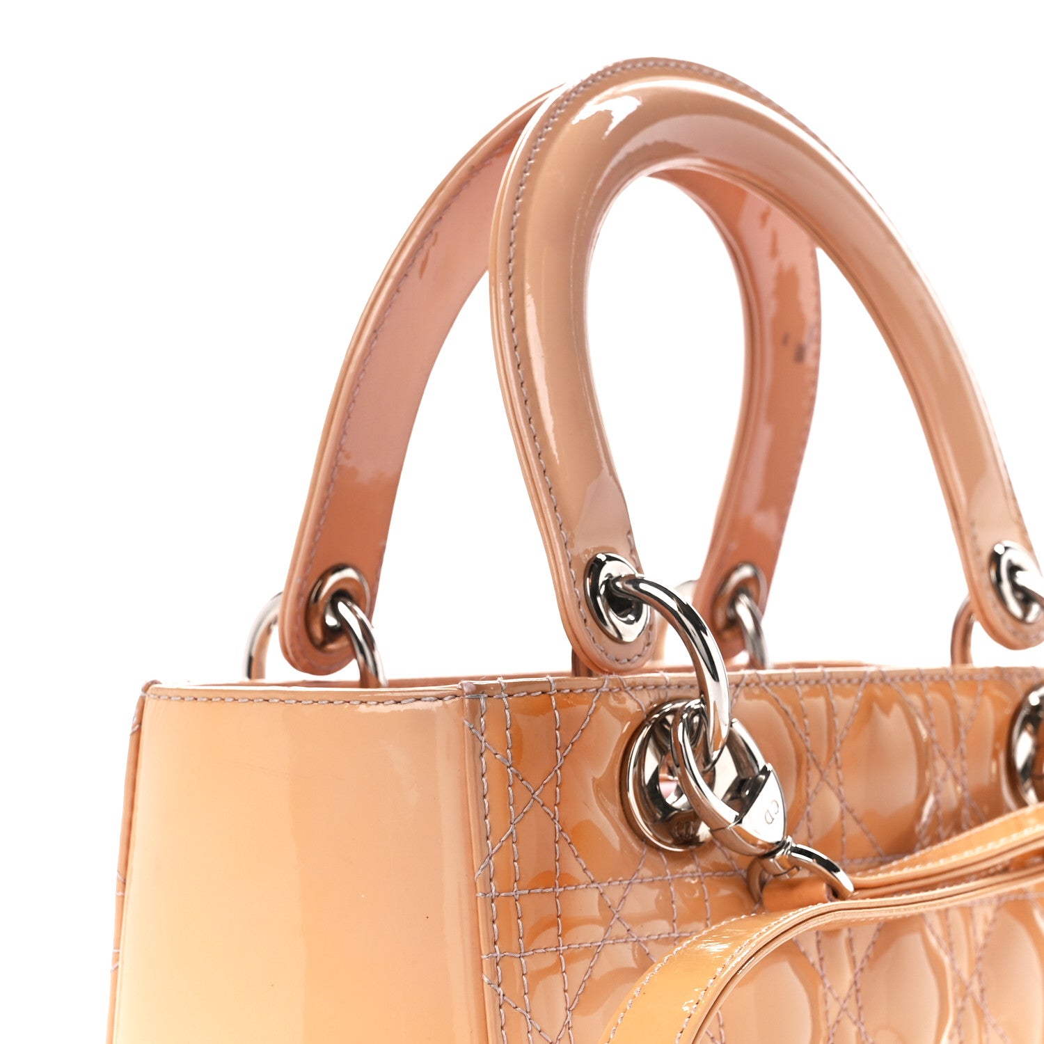 Christian Dior Patent Cannage Medium Lady Dior Rose Clair 15 of 15