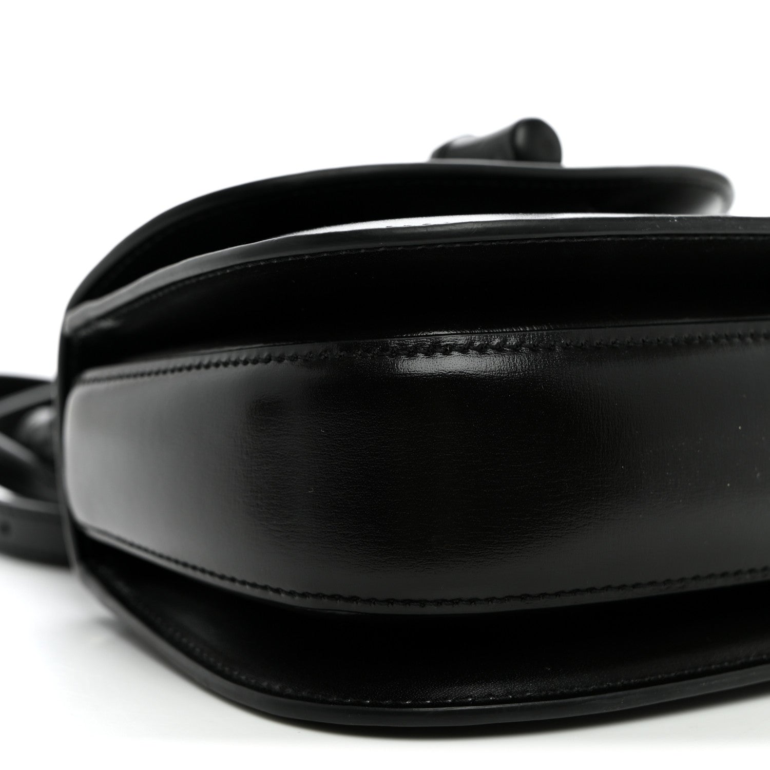 Gucci Boarded Dyana Lux Calfskin Web Monochrome Small Bamboo 1947 Top Handle Bag Black 8 of 10