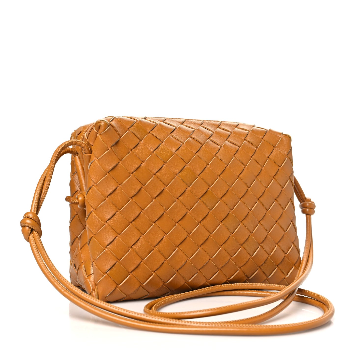 Nappa Intrecciato Small Loop Camera Bag Cob