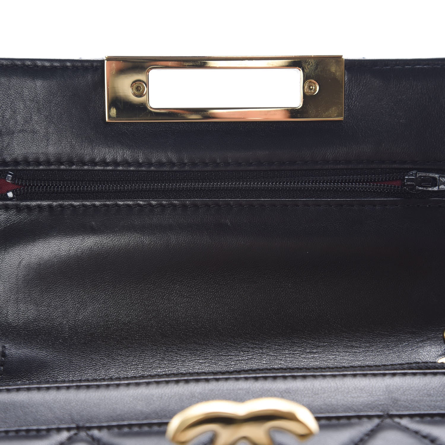 Chanel Lambskin Quilted Golden Class Wallet on Chain WOC Black 9 of 10