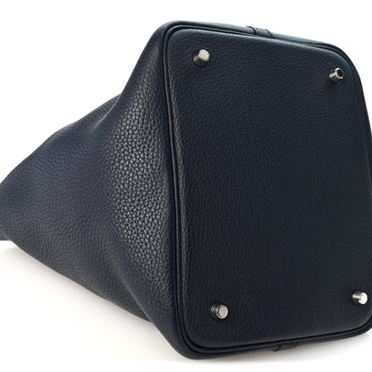 Hermes Taurillon Clemence Picotin Lock 22 MM Bleu Nuit 9 of 10