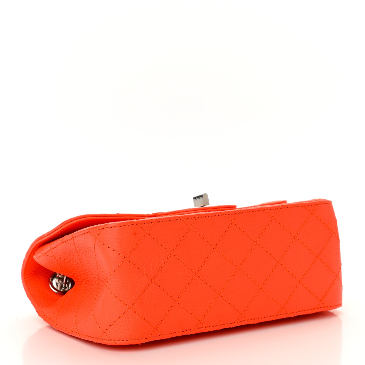 Sheepskin Quilted 2.55 Reissue Mini Flap Orange