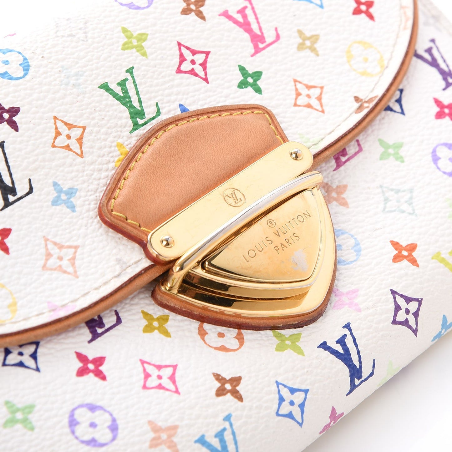 Monogram Multicolor Eugenie Wallet White Litchi
