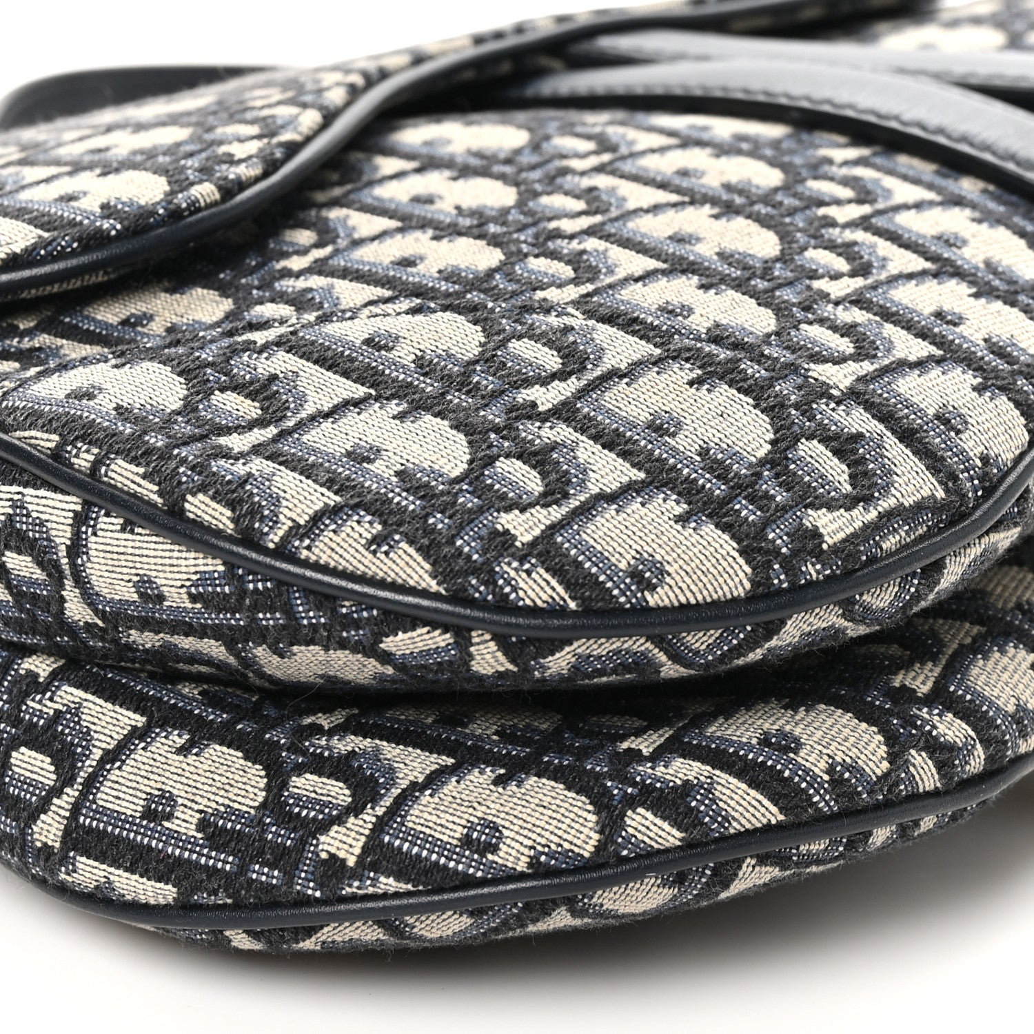 Christian Dior Oblique Saddle Bag Blue 8 of 9