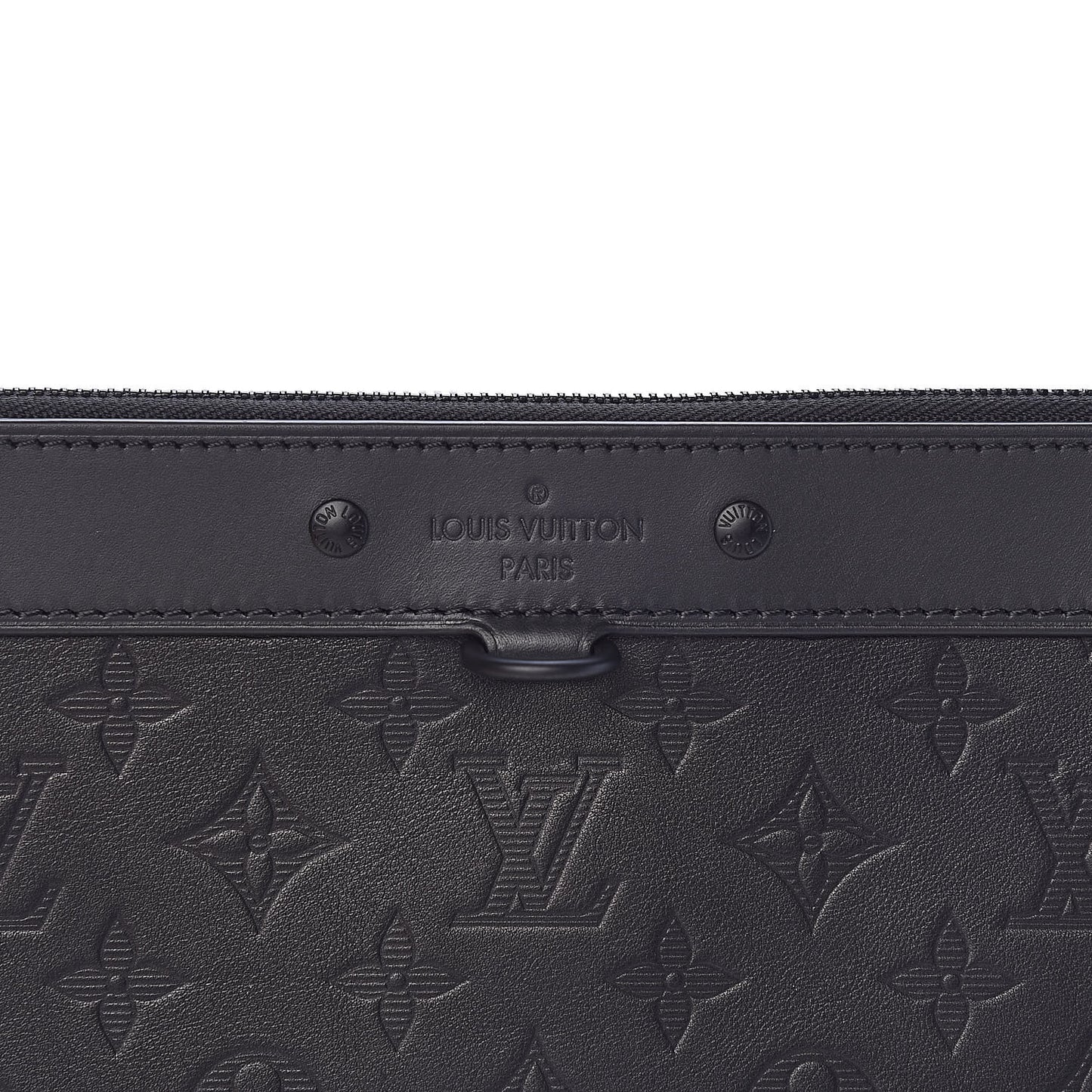 Calfskin Monogram Shadow Discovery Pochette Black