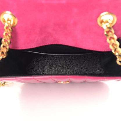 Saint Laurent Patent Matelasse Monogram Small Vicky Chain Bag Bubblegum 5 of 12