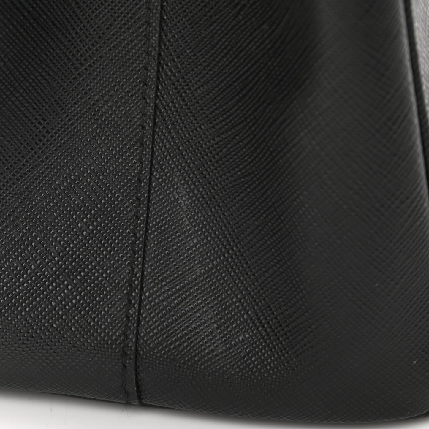 Saffiano Lux Large Galleria Double Zip Tote Black