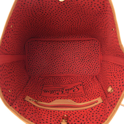 Louis Vuitton Monogram Kusama Waves Neverfull MM Red 5 of 12