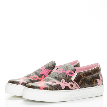 Louis Vuitton Monogram Bay Slip On Harbor Sneakers 41 Rose Ballerine Poppy 3 of 7