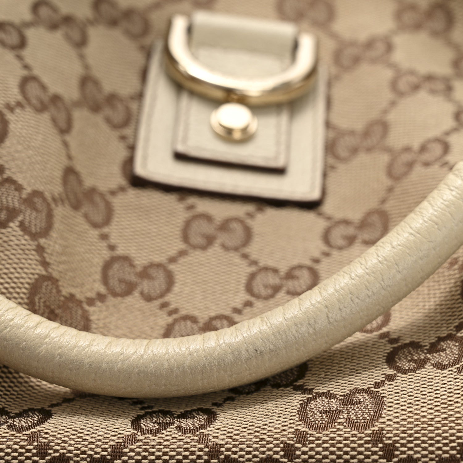 Gucci Monogram Medium Abbey D Ring Hobo Off White 13 of 13