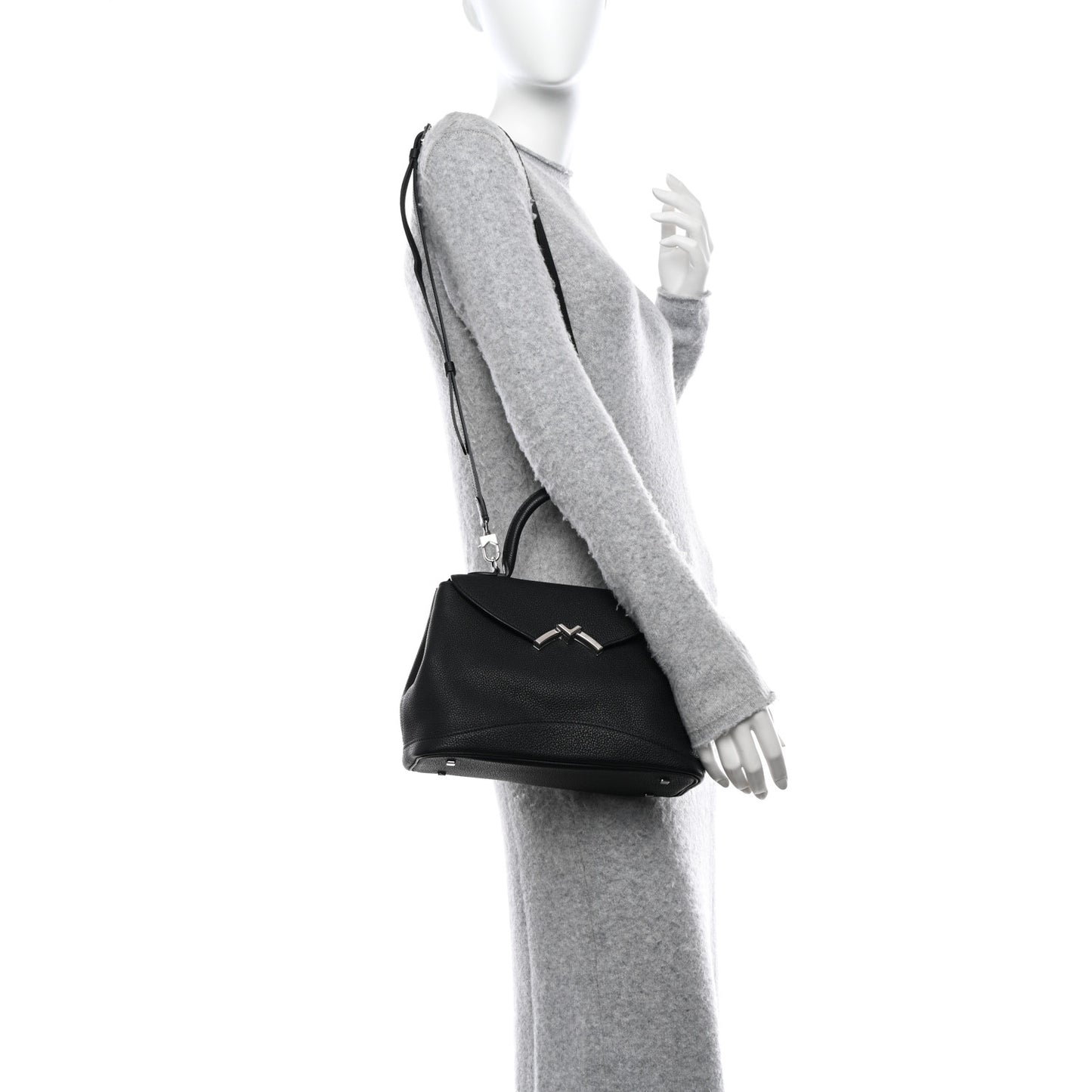 Taurillon Blush Calfskin Gabby PM Black