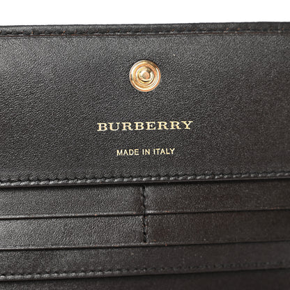 Burberry Haymarket Check Penrose Continental Wallet Chocolate 6 of 6