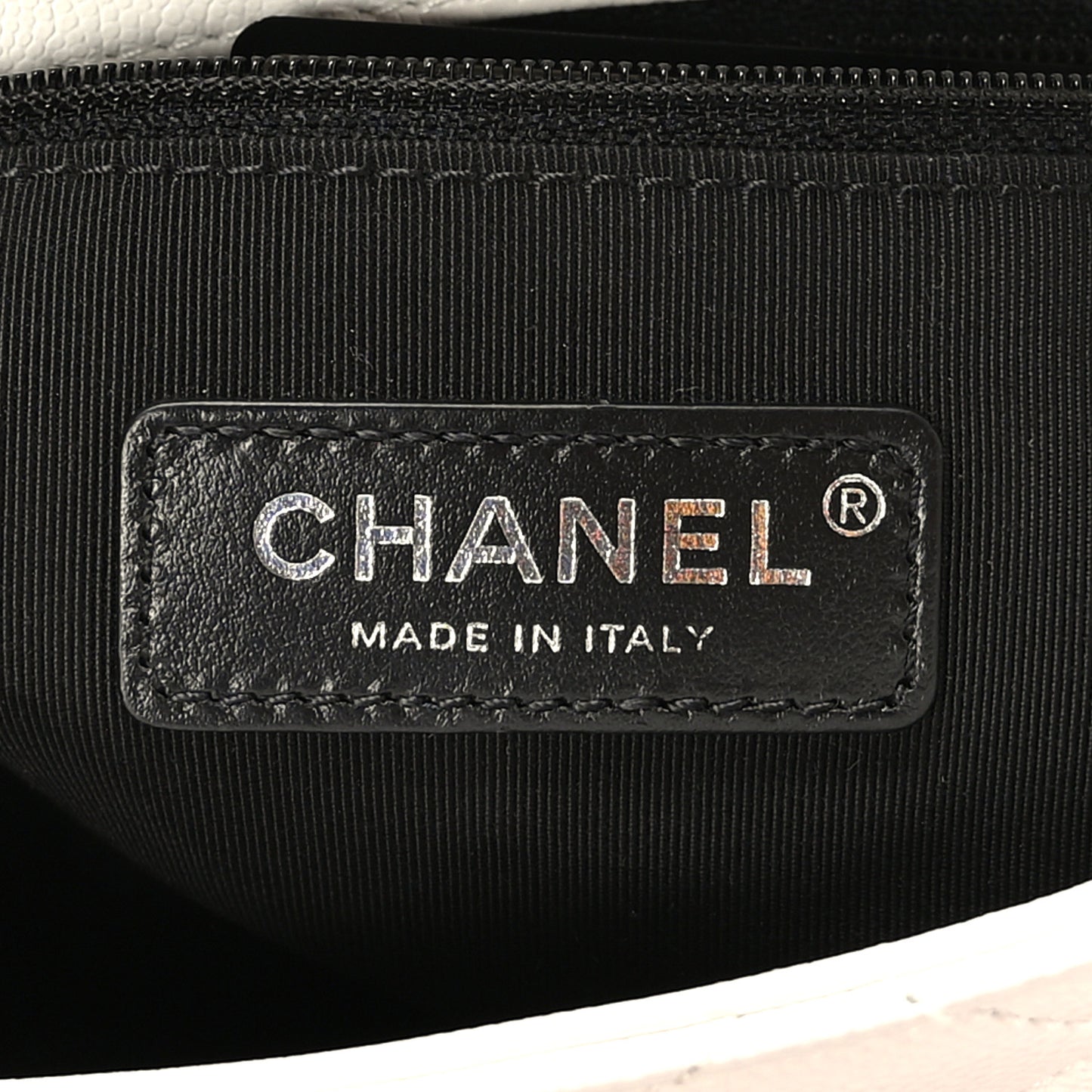 Caviar Quilted My Everything Small Flap White Black