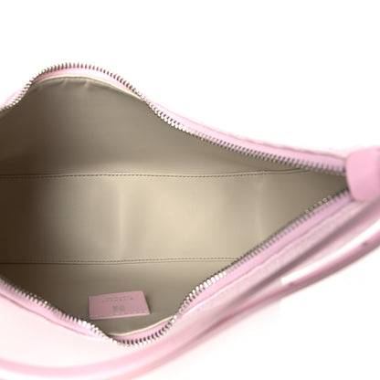 Givenchy Coated Canvas Logo 4G Embossed Small Moon Cut Out Shoulder Bag Blossom Pink 5 of 10