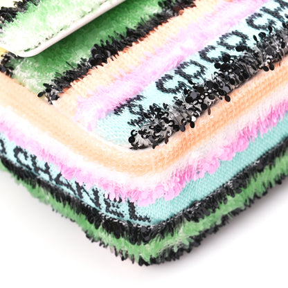 Chanel Sequin Logo Single Flap White Multicolor 10 of 12