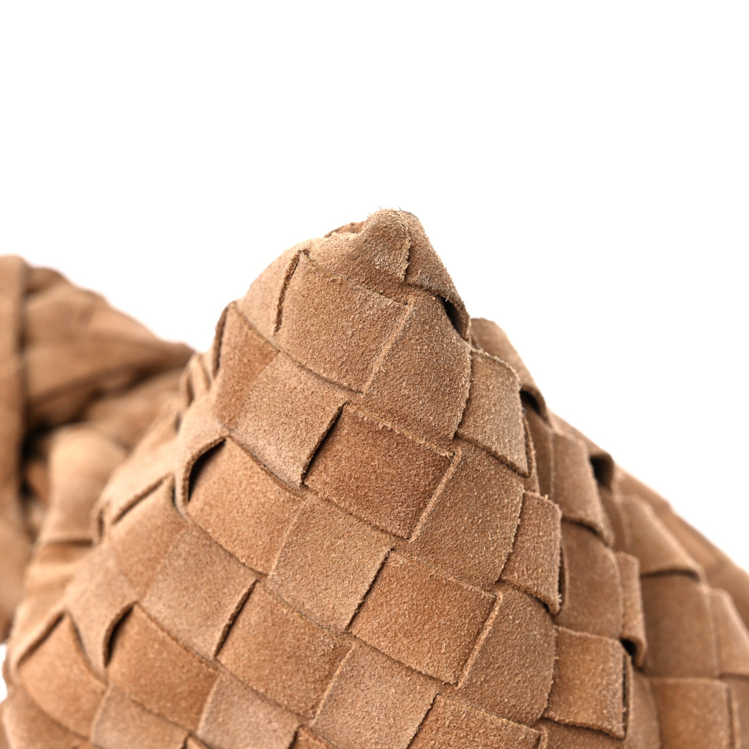 Bottega Veneta Suede Intrecciato BV Twist Caramel Caramel 9 of 10