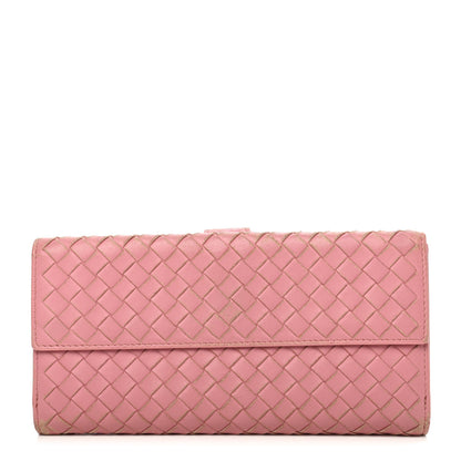 Bottega Veneta Nappa Intrecciato Continental Flap Wallet Watteau 1 of 7