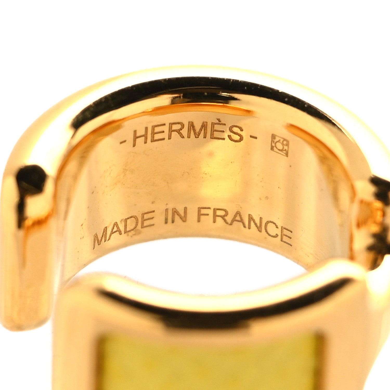 Hermes Epsom Olympe Ear Cuff PM Jaune Citron 7 of 8