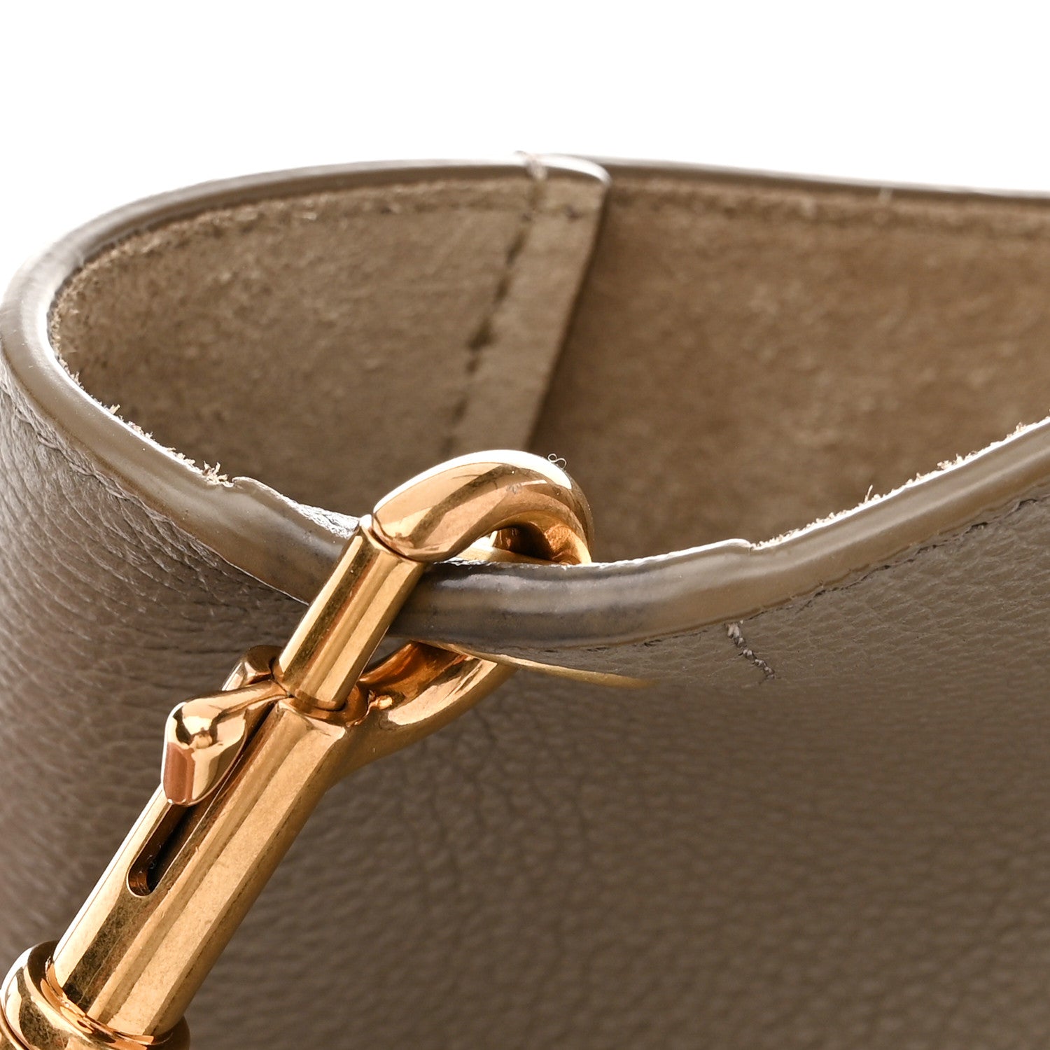 Celine Soft Grained Calfskin Sangle Bucket Bag Taupe 8 of 9