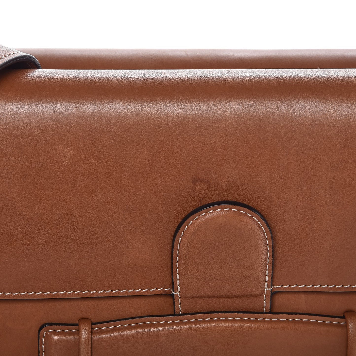 Natural Calfskin Medium Symmetrical Bag Chestnut