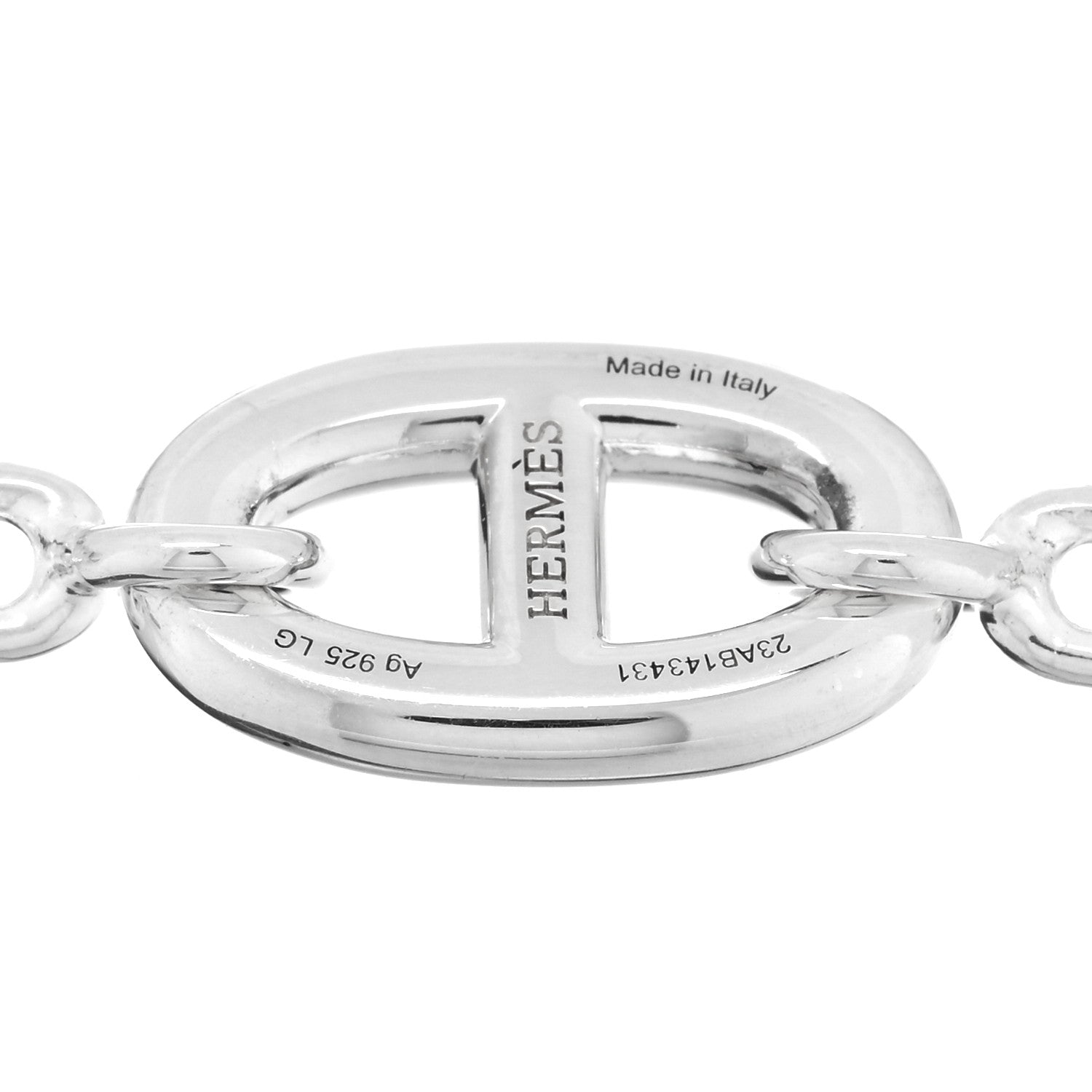Hermes Sterling Silver Farandole Bracelet LG 3 of 4