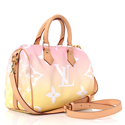 Louis Vuitton Monogram Giant By The Pool Speedy Bandouliere 25 Light Pink 3 of 19