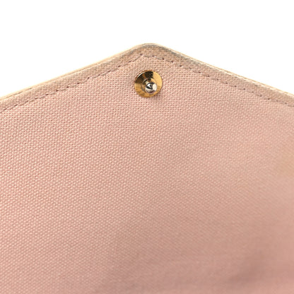 Louis Vuitton Damier Azur Pochette Felicie Chain Wallet Rose Ballerine 11 of 11
