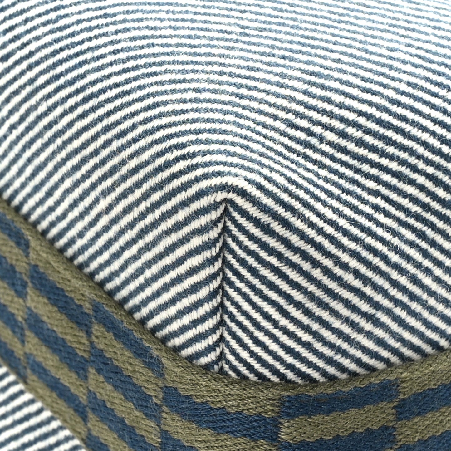 Wool Small Bride-A-Brac H Natte Pouch Bleu Abysse