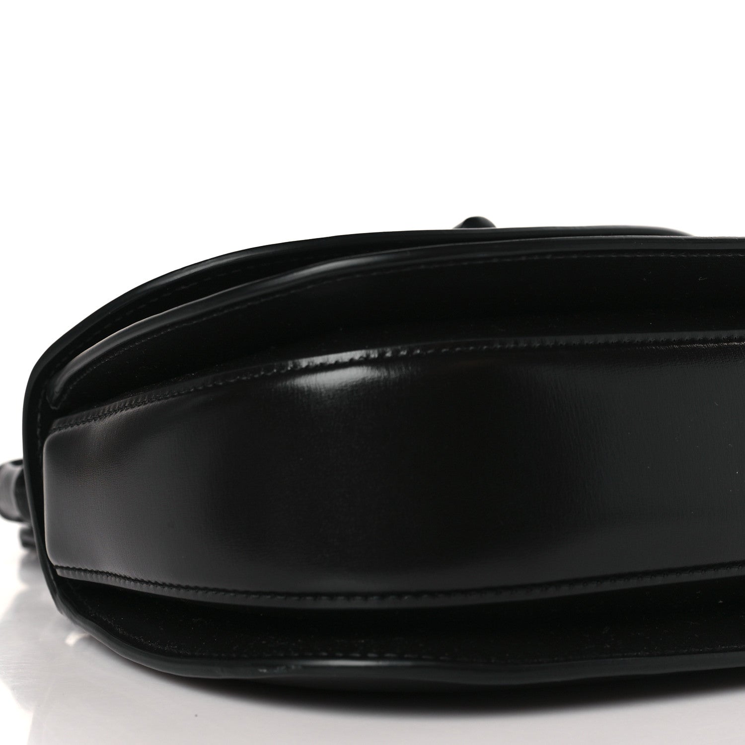 Gucci Boarded Dyana Lux Calfskin Web Monochrome Small Bamboo 1947 Top Handle Bag Black 9 of 10