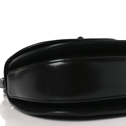 Gucci Boarded Dyana Lux Calfskin Web Monochrome Small Bamboo 1947 Top Handle Bag Black 9 of 10