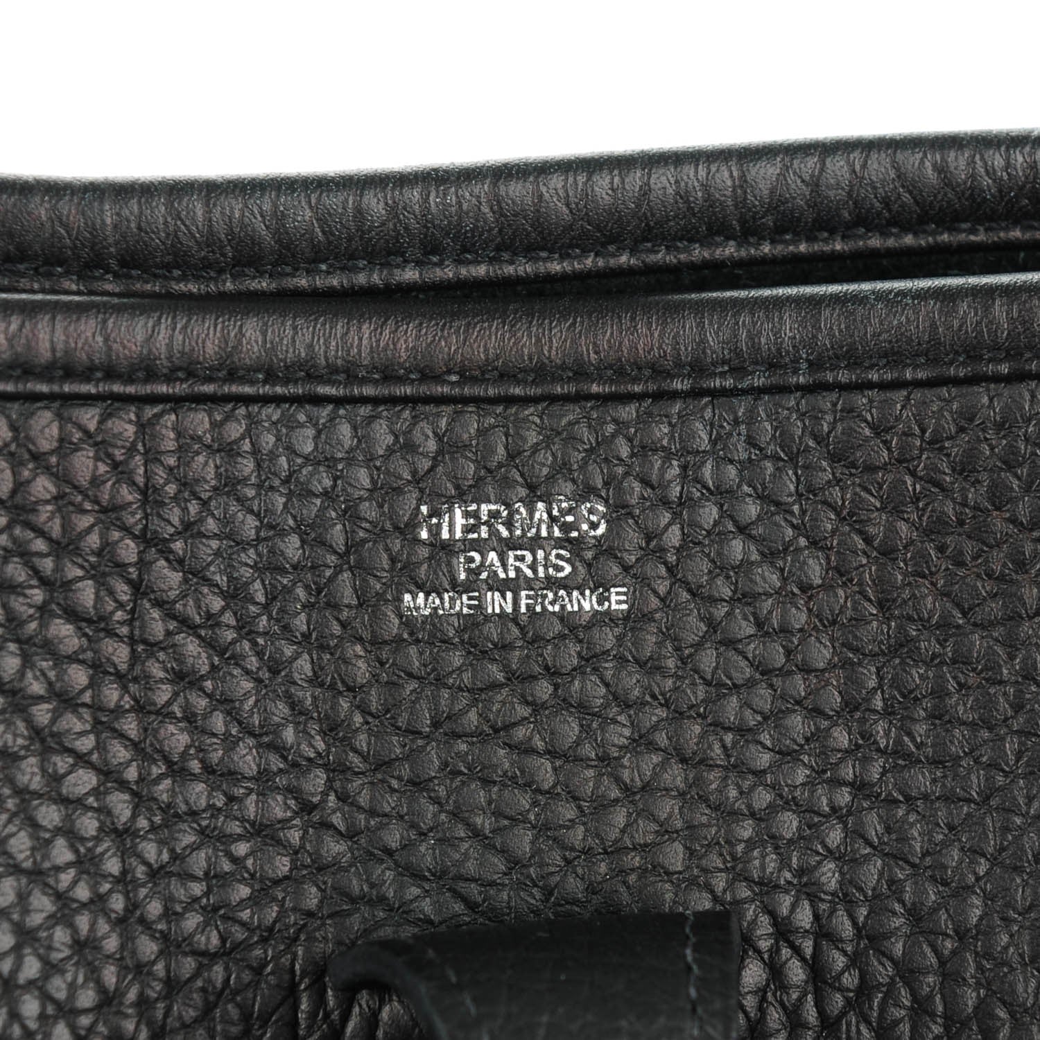 Hermes Taurillon Clemence Evelyne III PM Black 6 of 7