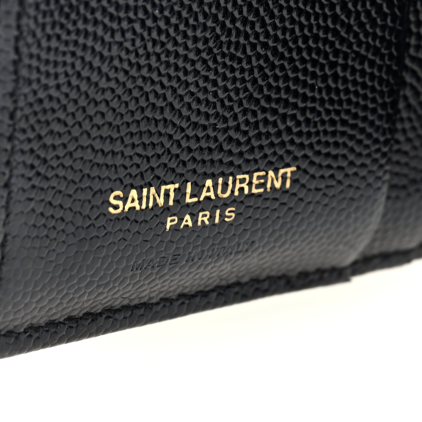 Grain De Poudre Matelasse Chevron Monogram Zipped Card Case Black