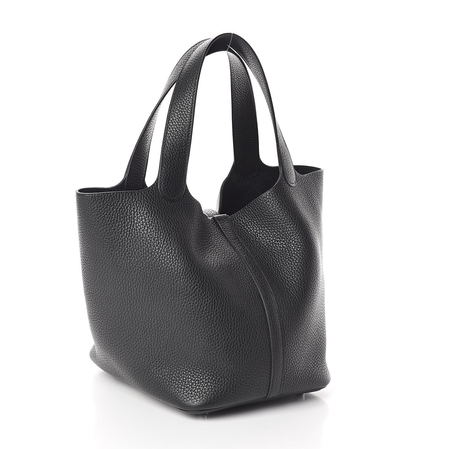 Hermes Taurillon Clemence Picotin Lock 22 MM Black 3 of 9