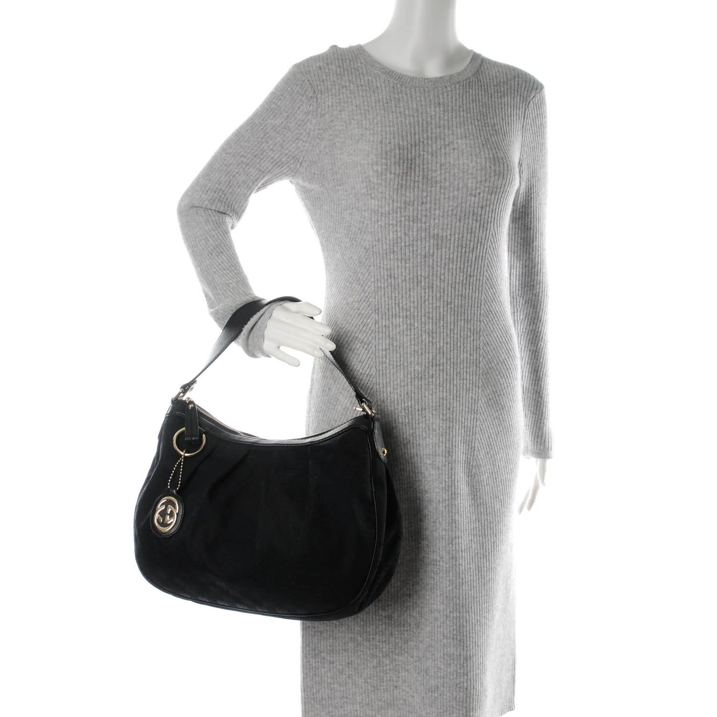 Monogram Medium Sukey Hobo Black