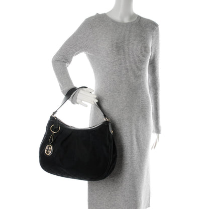 Gucci Monogram Medium Sukey Hobo Black 2 of 7