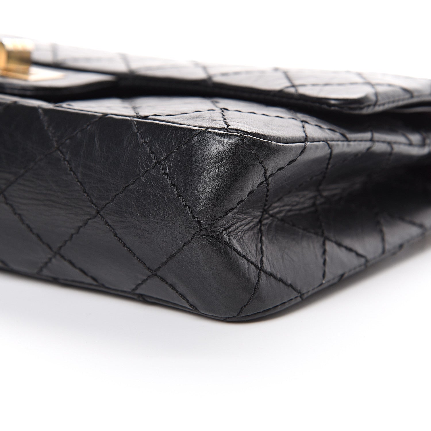 Chanel Aged Calfskin 50th Anniversary 2.55 Reissue 225 Flap Black 9 of 11