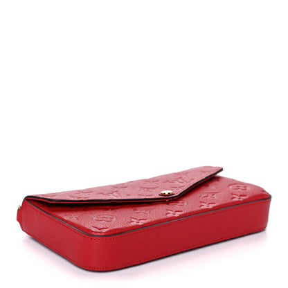 Louis Vuitton Empreinte Pochette Felicie Chain Wallet Cherry 3 of 10