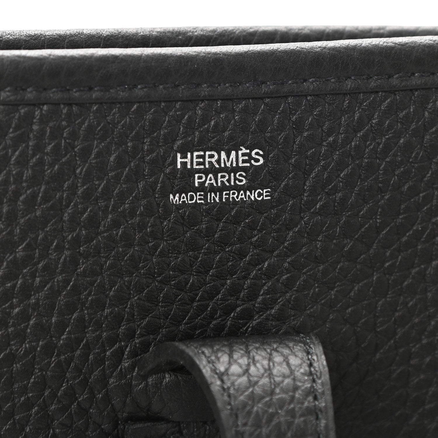 Hermes Taurillon Clemence Evelyne III PM Black 6 of 11