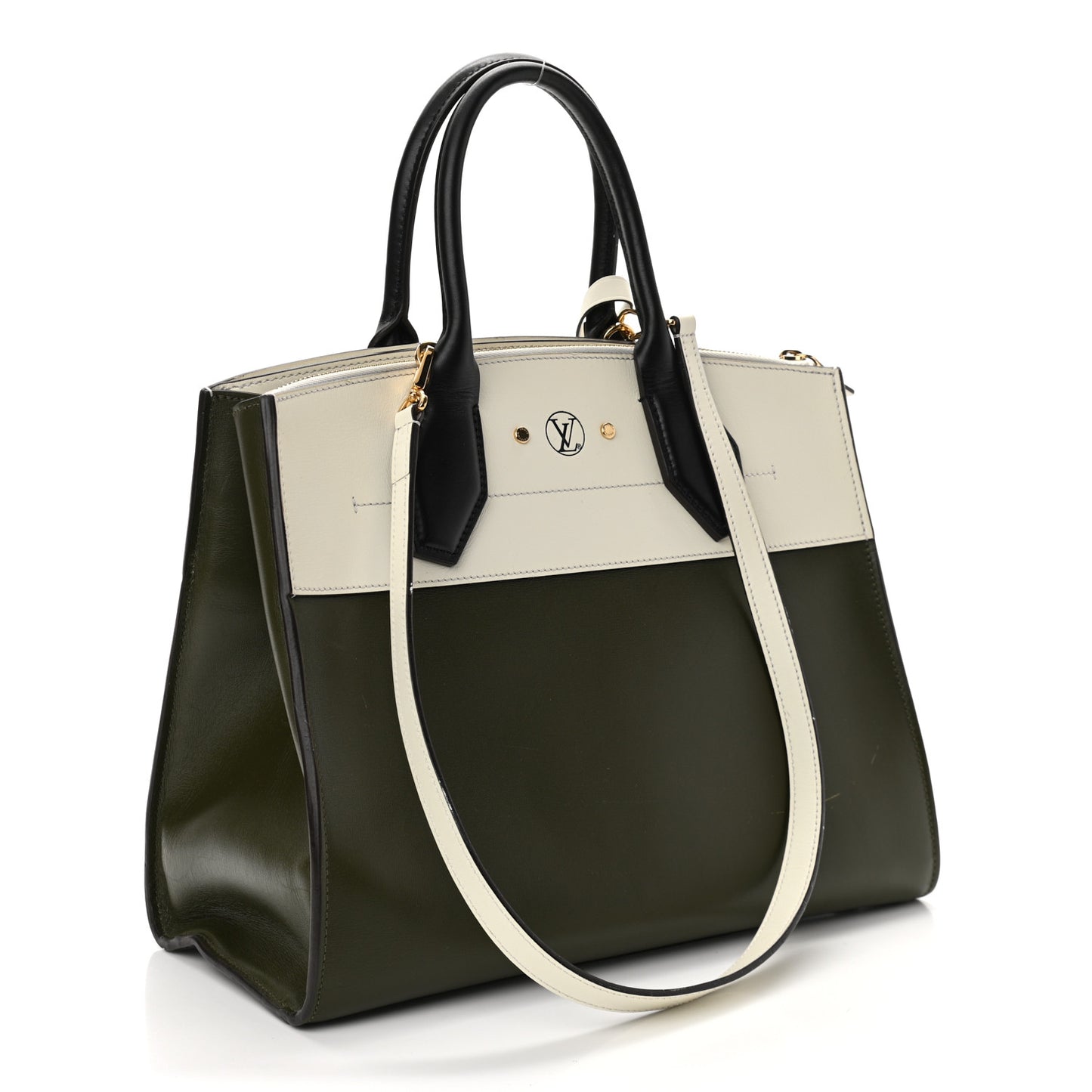 Taurillon City Steamer MM Kaki Creme Black