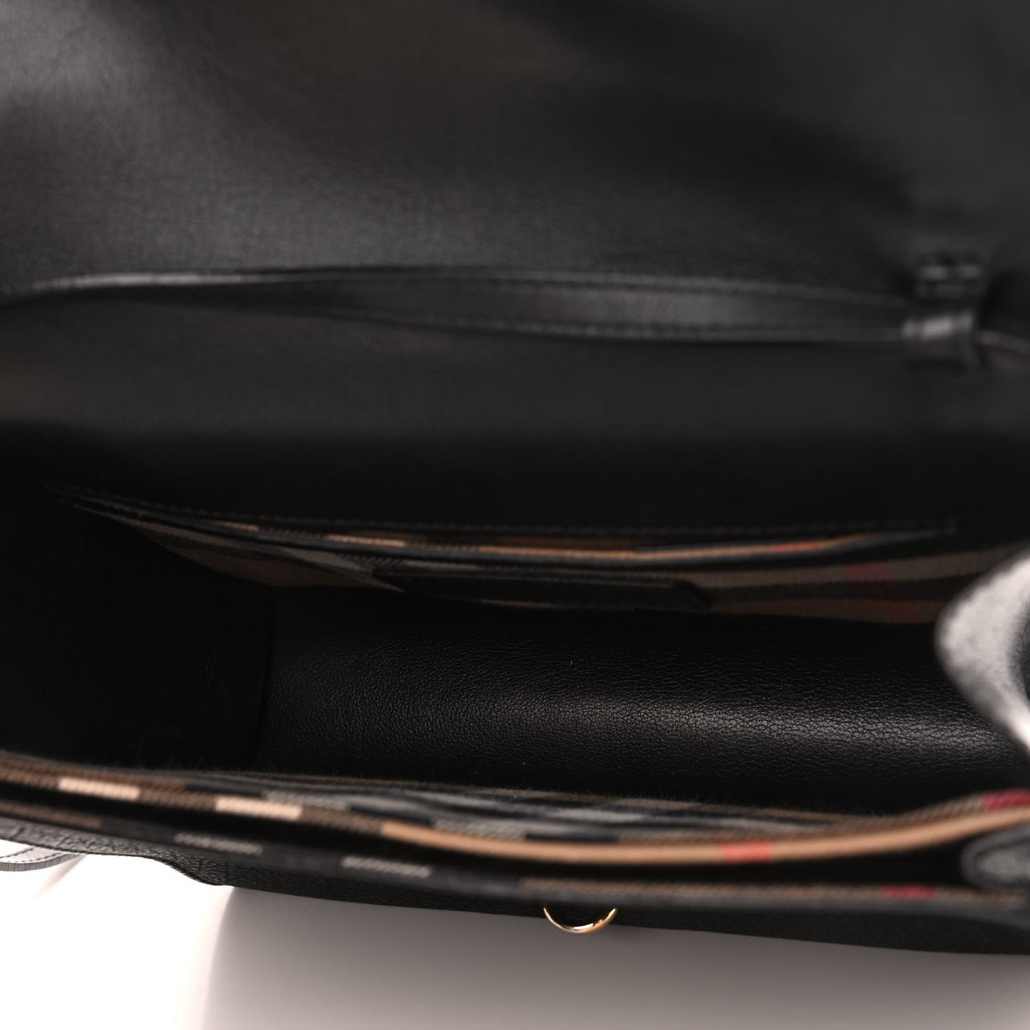 Grainy Nubuck Small Macken Crossbody Bag Black