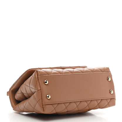 Chanel Caviar Quilted Mini Coco Handle Flap Brown 4 of 12
