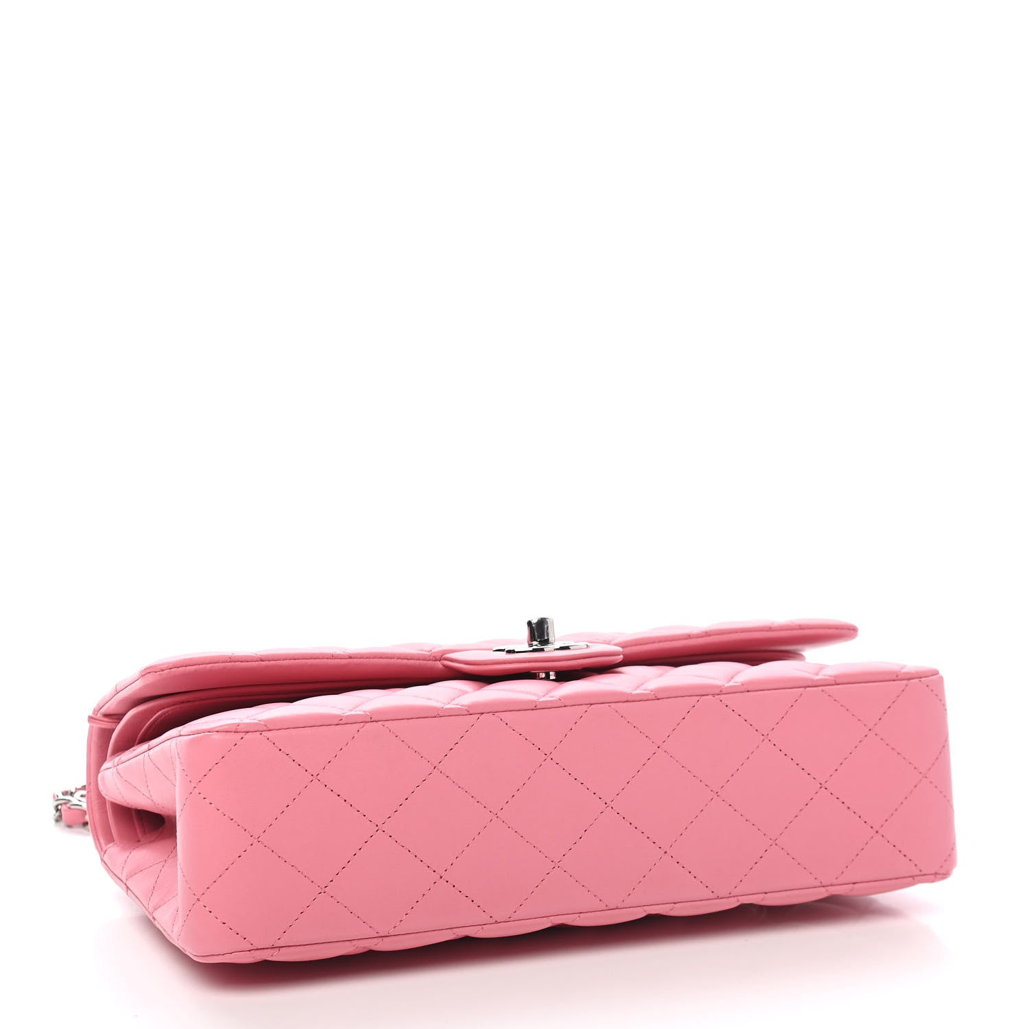 Chanel Lambskin Quilted Medium Double Flap Pink 3 of 8