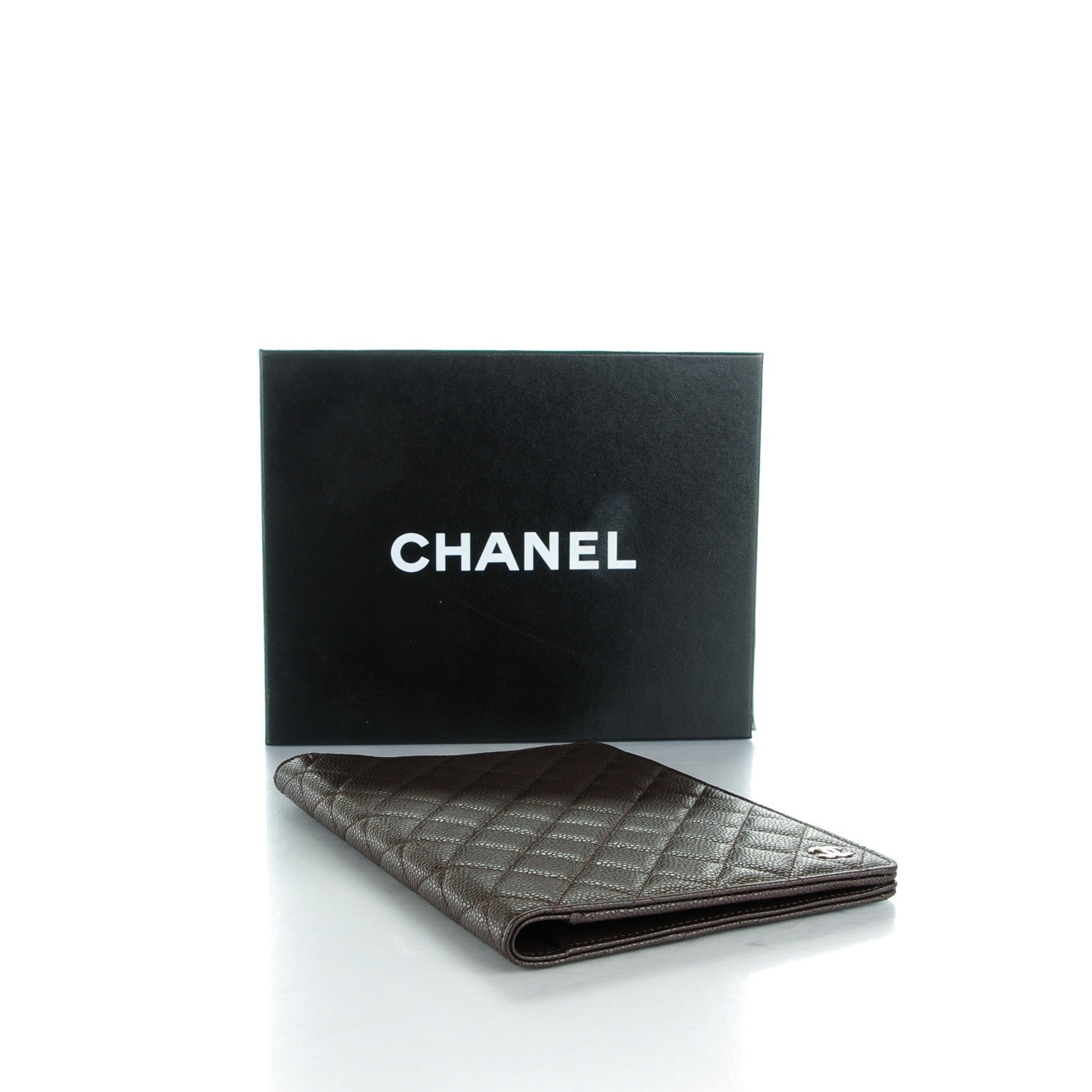 Chanel Caviar Quilted Notebook Dark Brown 4 of 9