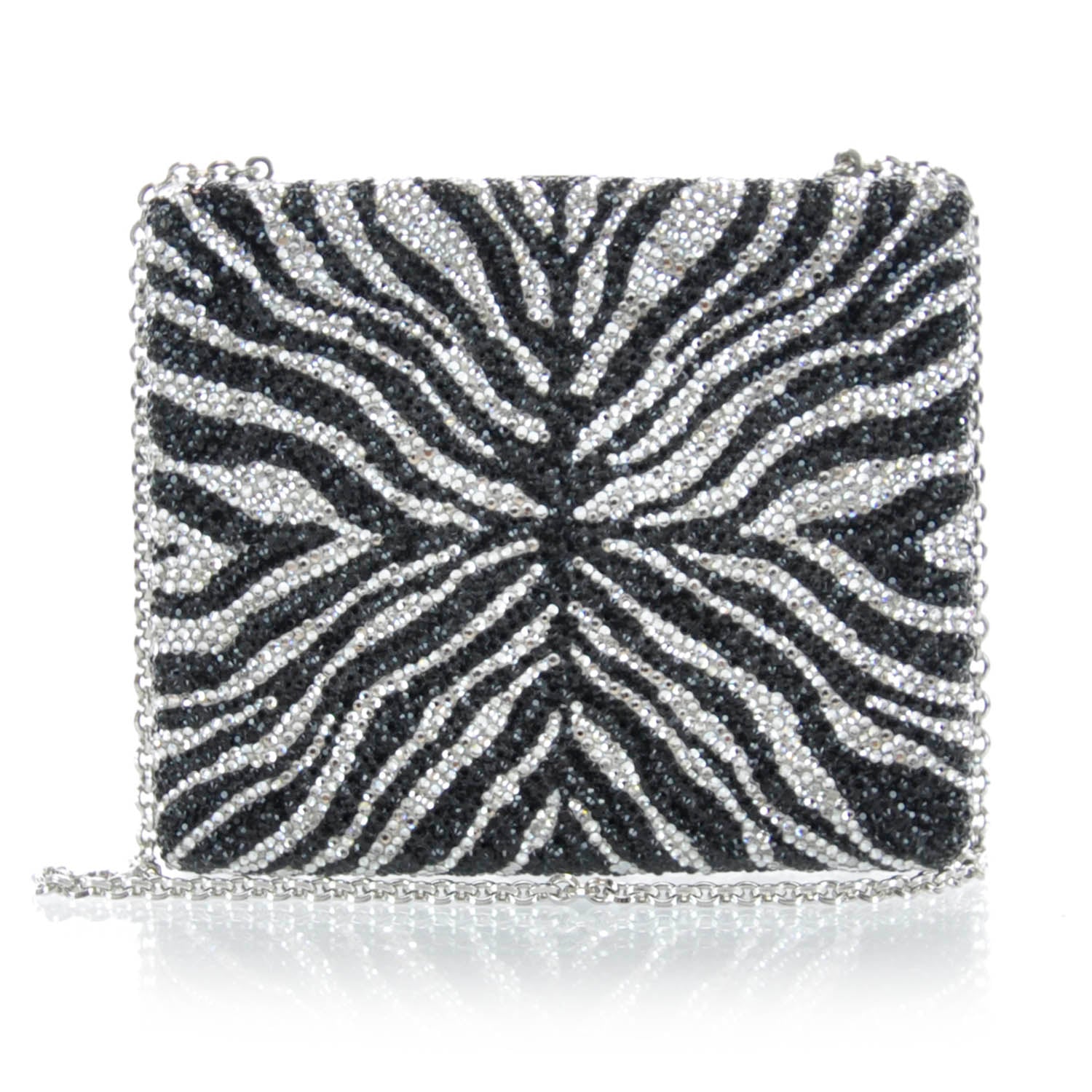 Judith Leiber Austrian Crystal Zebra Evening Bag 1 of 7