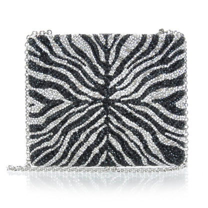Judith Leiber Austrian Crystal Zebra Evening Bag 1 of 7