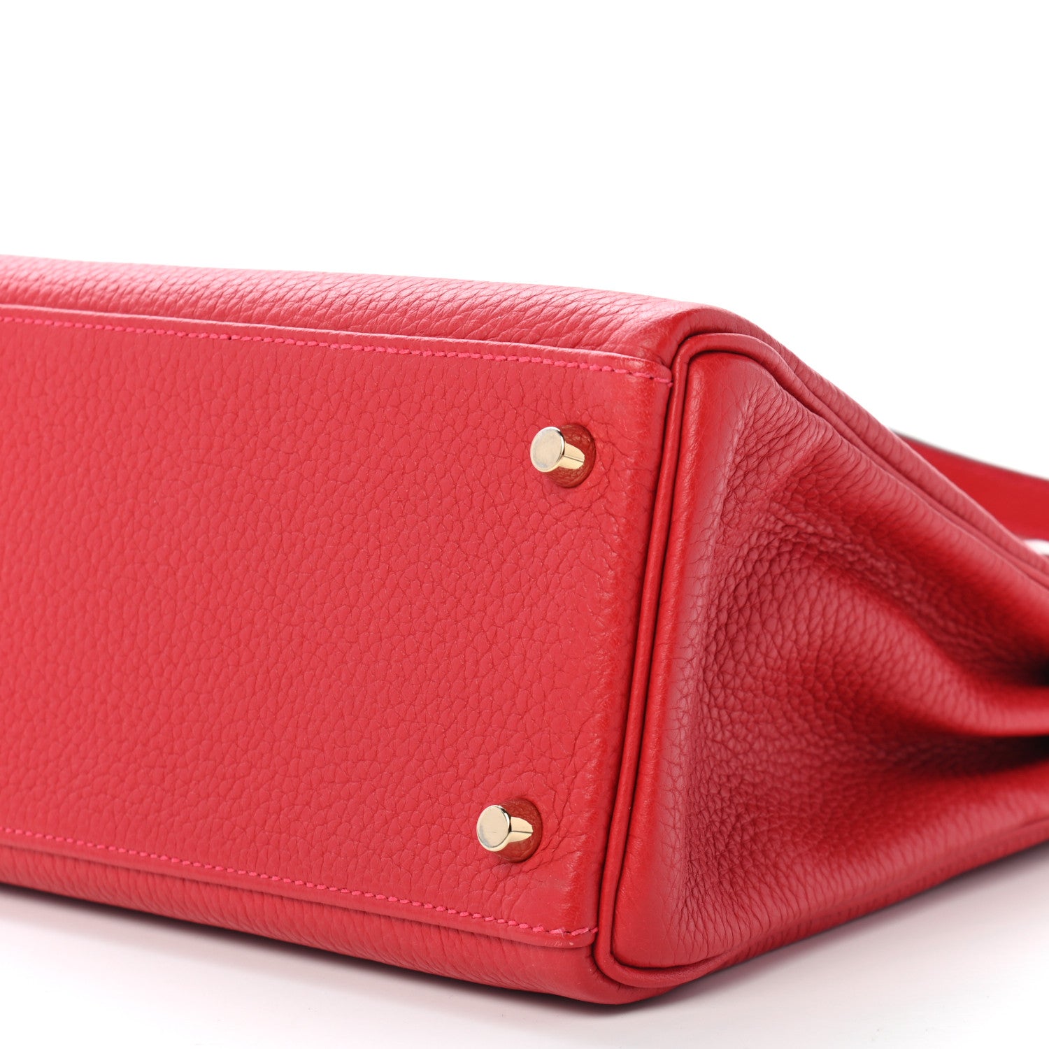 Hermes Taurillon Clemence Kelly Retourne 28 Rouge Casaque 7 of 10