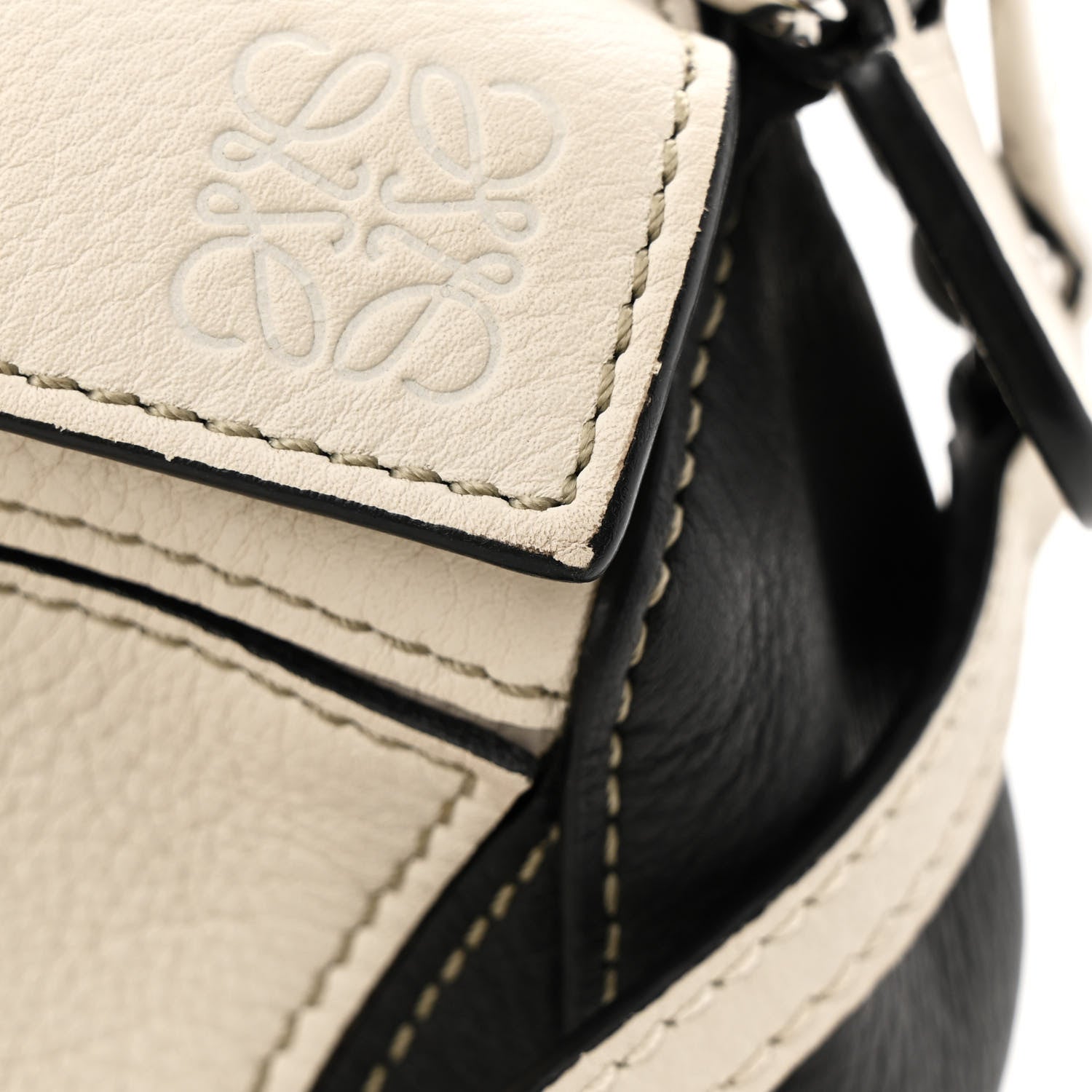 Loewe Calfskin Mini Puzzle Bag Soft White Rosemary 13 of 15