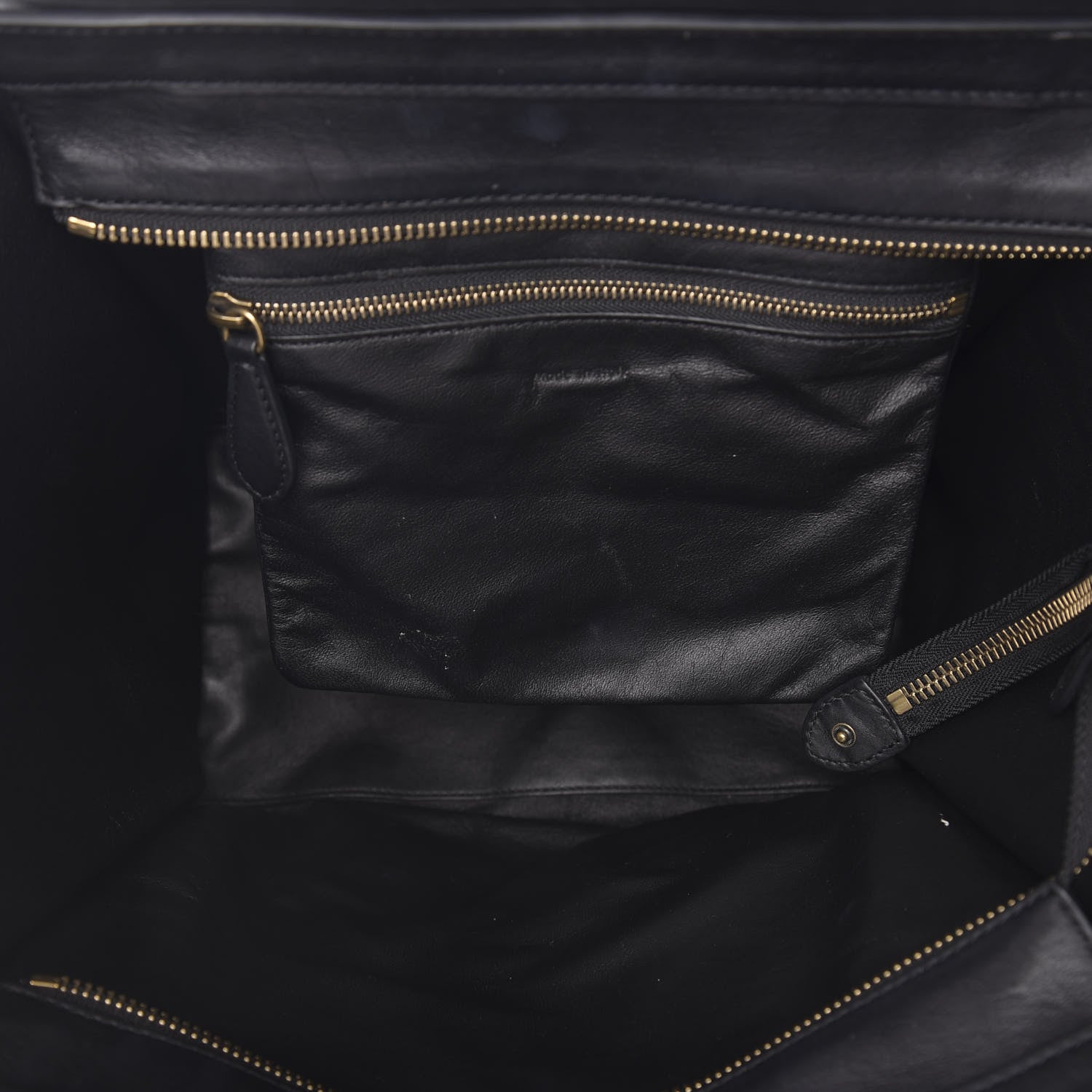 Celine Smooth Calfskin Mini Luggage Black 4 of 8